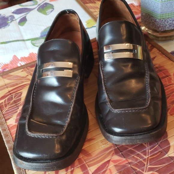 gucci brown formal shoes